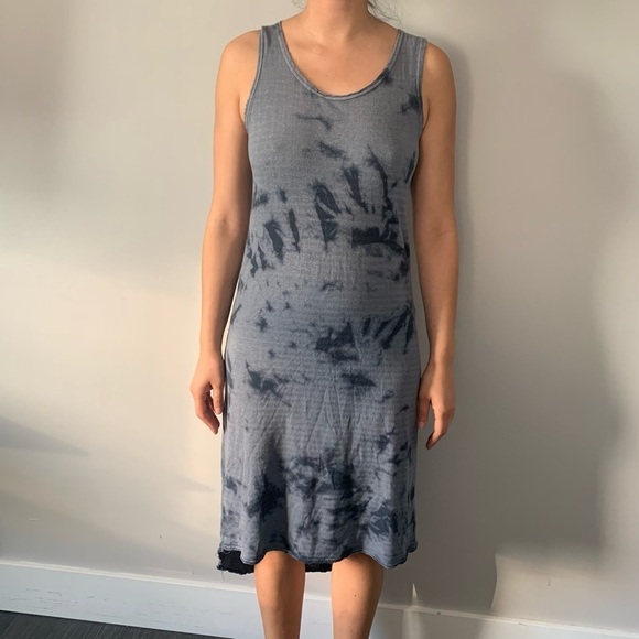 🌼 ROOTS Grey Tie-Dye Dress - Women’s Size Small  🌼 - Picture 1 of 14